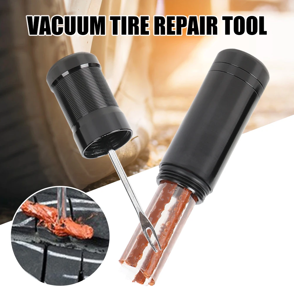 

Bicycle Tubeless Tire Repair Tool Tyre Drill Puncture for Urgent Glue Free Service Repair Optional 5PCS Rubber Stripes Repair