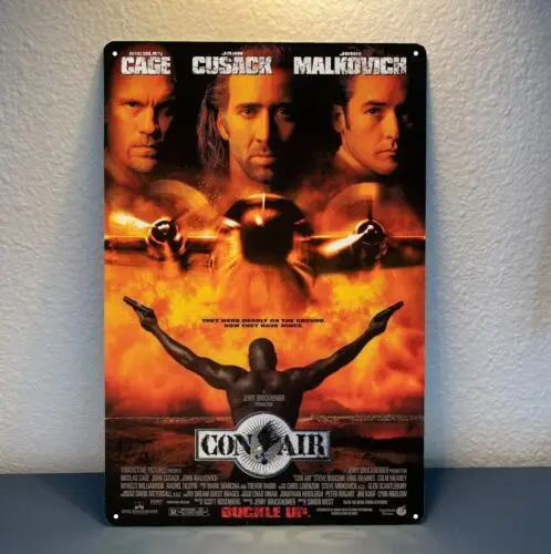 Con Air Movie Metallposter, Blechschild, 20 x 30 cm, Aluminium