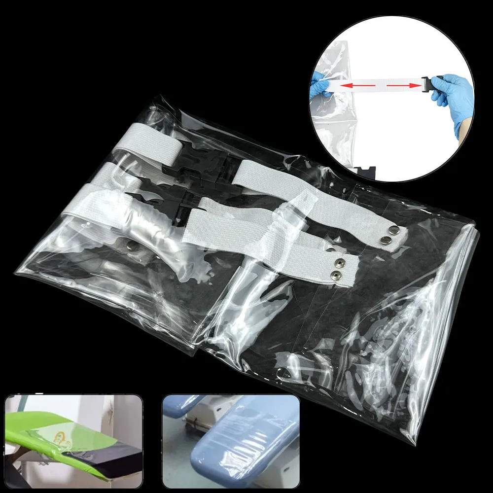 

Dental Chair Foot Cover Pad Transparent Dentist Seat Unit Protective Sleeve Plastic Saddle Cover Waterproof Dustproof Protector