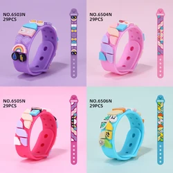 DIY Building Block DOTS Go Team Toys 41900 Silicone Bracelet Cartoon Compatible Legodotss Children ' s Day Gift