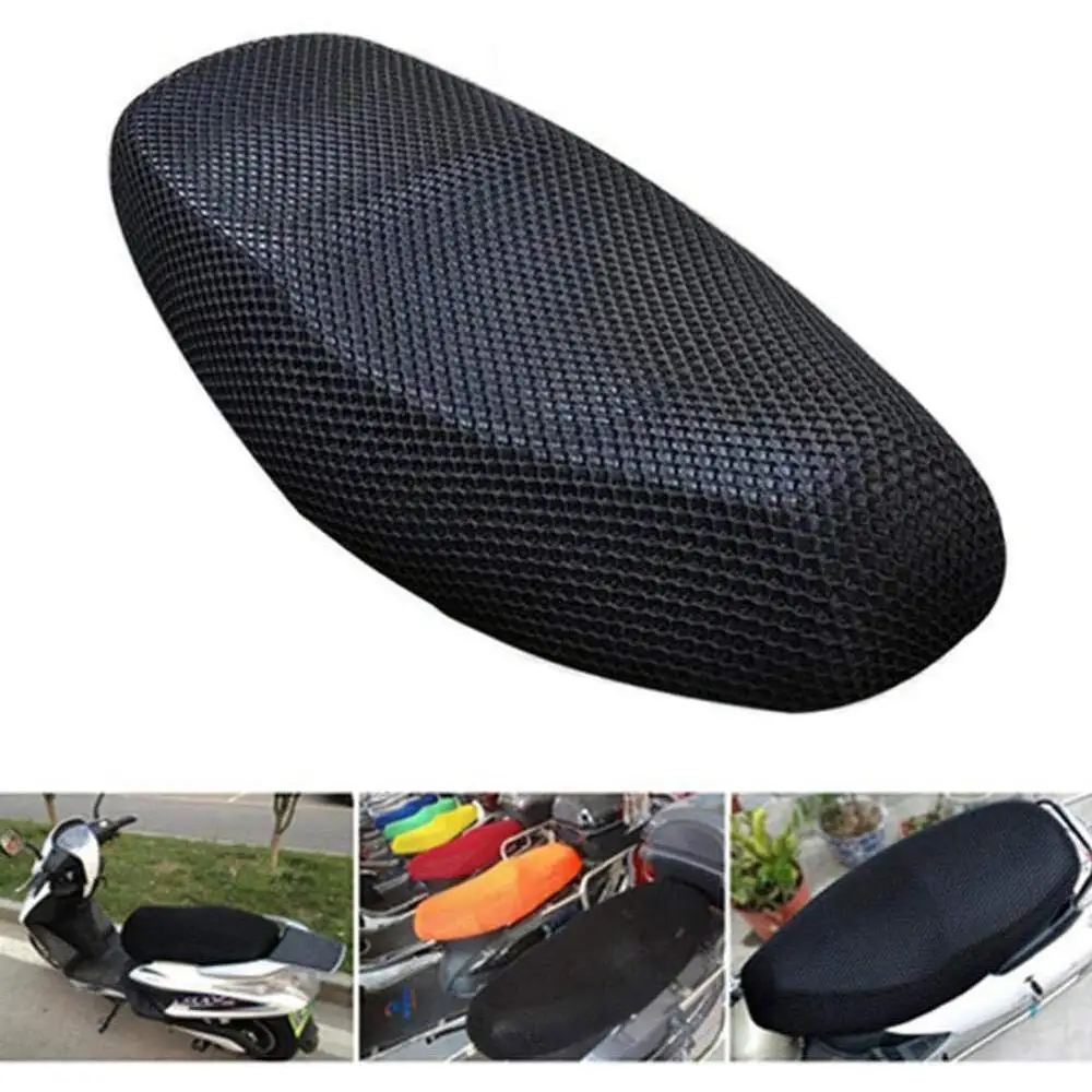 Breathable Summer Cool 3D Mesh Motorcycle Moped Motorbike Scooter Seat Covers ATV Dirt Bike Seat Mat Cover Protection Pad