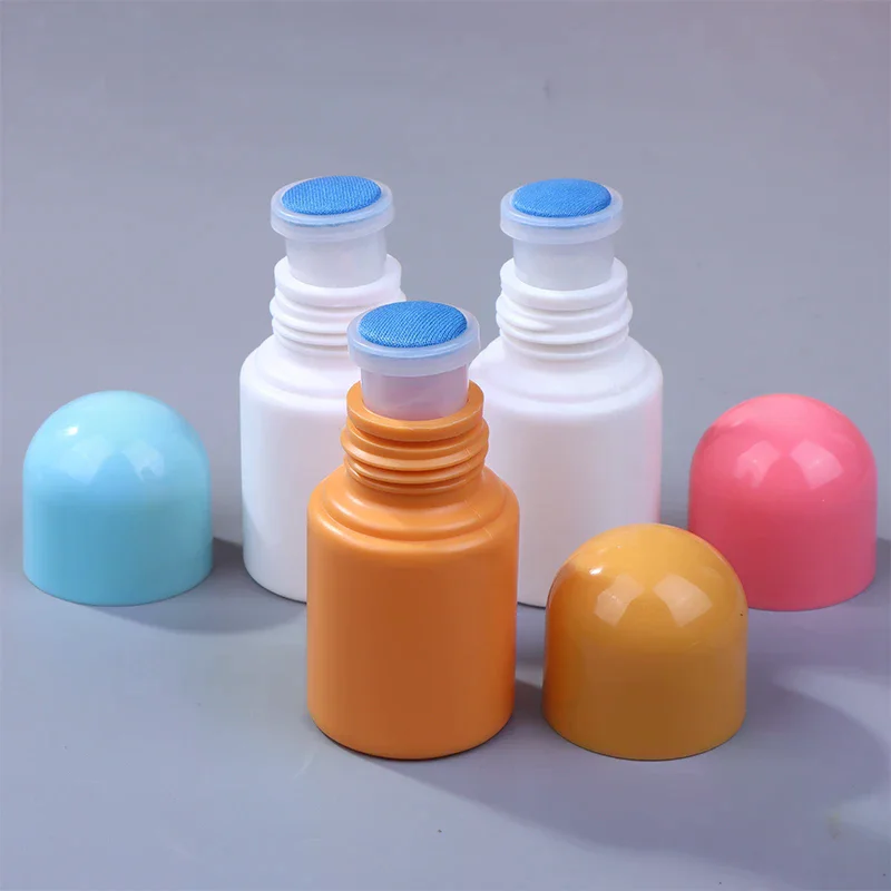 30ML 빈 얼룩 병 액체 애플리케이터 보관 병 스폰지 헤드 통증 의학 액체 병 Daub Filling Liniment