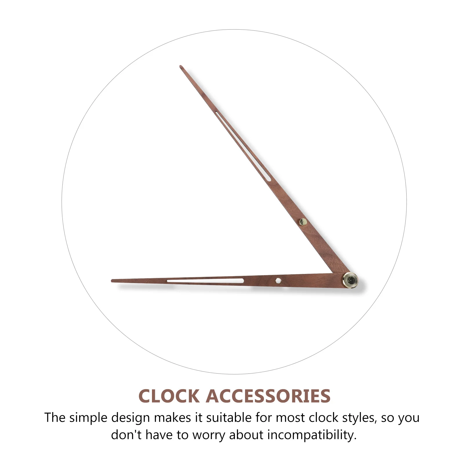 

1Set Large Wall Clock Wooden Pointer Simple Design DIY Replacement Clock Hands Repair Accessories Wooden Hands