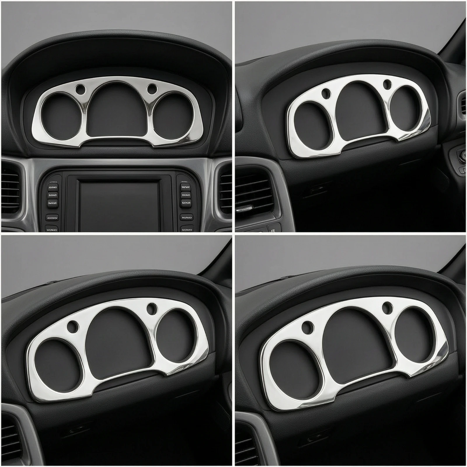 Instrument Cluster Trim Panel Reflective Dashboard Instrument Panel Cover Trim Motorcycle Dash Accent Robust Bezel Easy Install