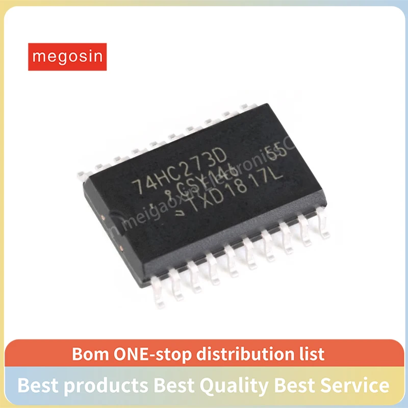 5pcs/lot 74HC273D,653 74HC273D 74HC273 SOIC-20 D-type flip-flop logic chip