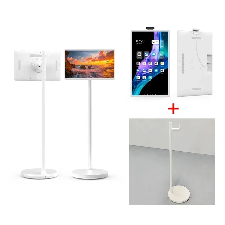 Interactive 24 Inch Smart TV | Android In-cell Touch Screen Portable Vertical TV for Live Use