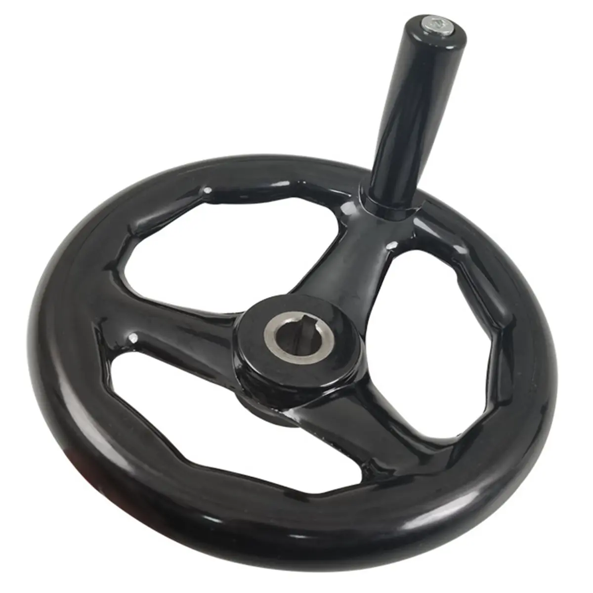 AA83 12x100mm Black 3 Spoke Hand Wheel for Lathe and Milling Machine