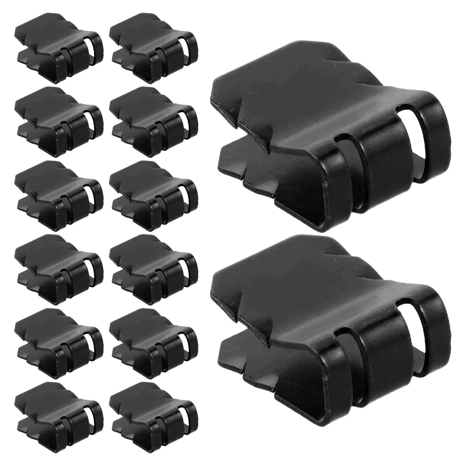 

100pcs Car Mud Guard Fixing Clip Metal U Clips For Automotive Bumper Retainer Engine Splash Shield Panel Fastener Mudguard Mount