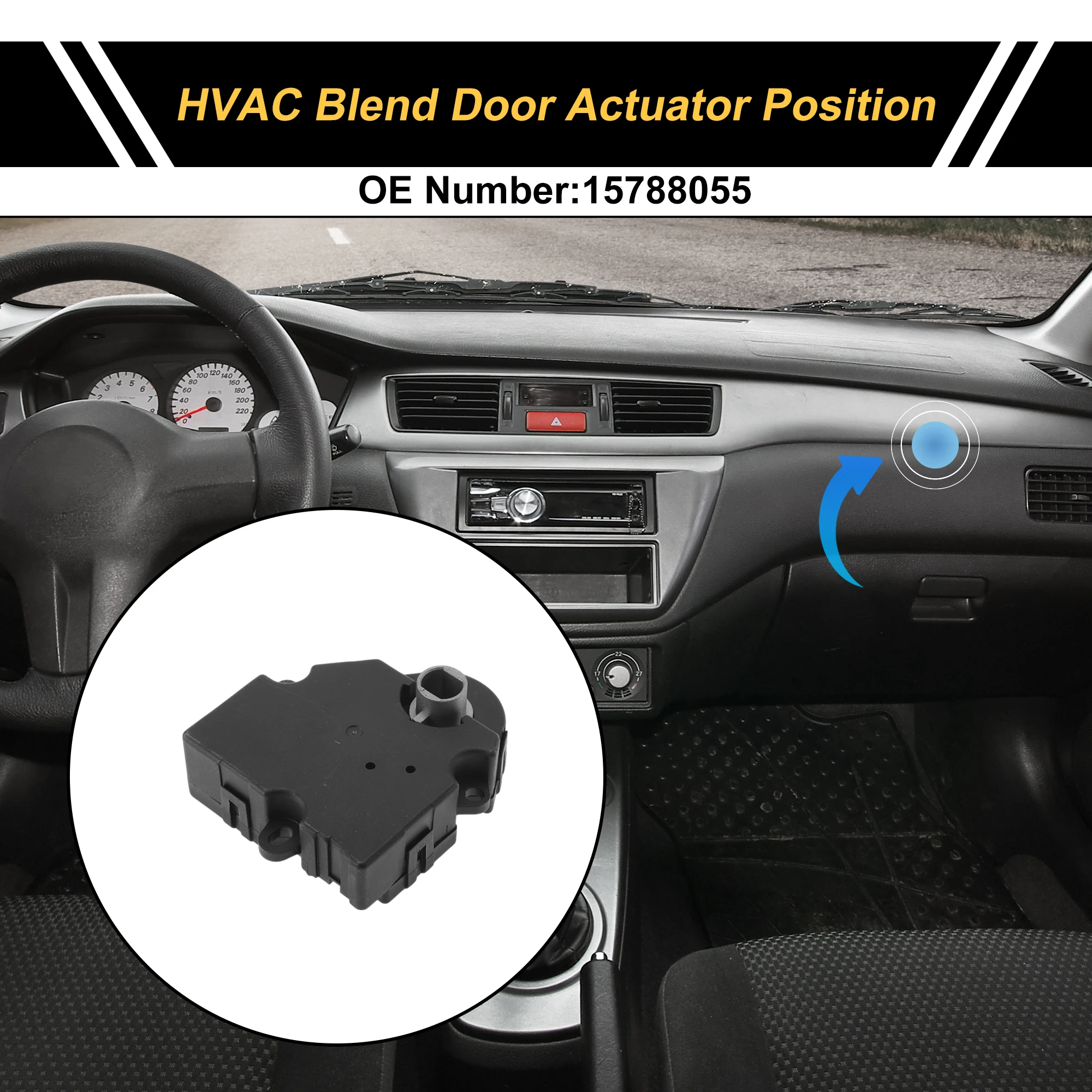 

Привод двери смеси обогревателя UXCELL HVAC для Chevrolet Equinox 2005-2009 No 15788055