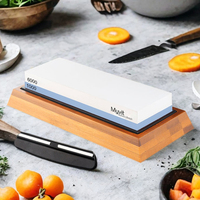 Sharpening Stone Knife Sharpener Professional Whetstone Dual Side Set Grinding Shapner Kitchen Accessories Tools 1000 6000# Grit