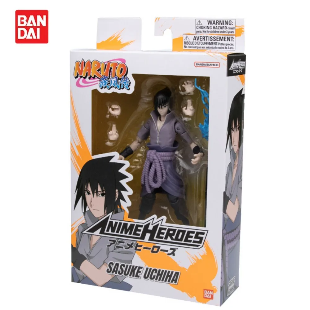 BANDAI Genuine Naruto Garage Kit Shippūden Anime Character Hatake Kakashi Uchiha Sasuke Action Figure Model Toy Collection Gift