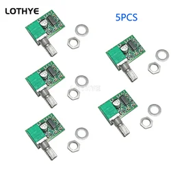 5PCS PAM8403 Mini DC 5V 2 Channel 2*3W Digital Audio Amplifier Board Module Volume Control With Potentionmeter USB