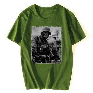 German Soldier Wehrmacht T-Shirt, Germany, Belgium, Ardens, 1944 Short-sleeved cotton t-shirt with the neck, summer, new 8 Main Sales Iron Cross 1939 1945 - №7