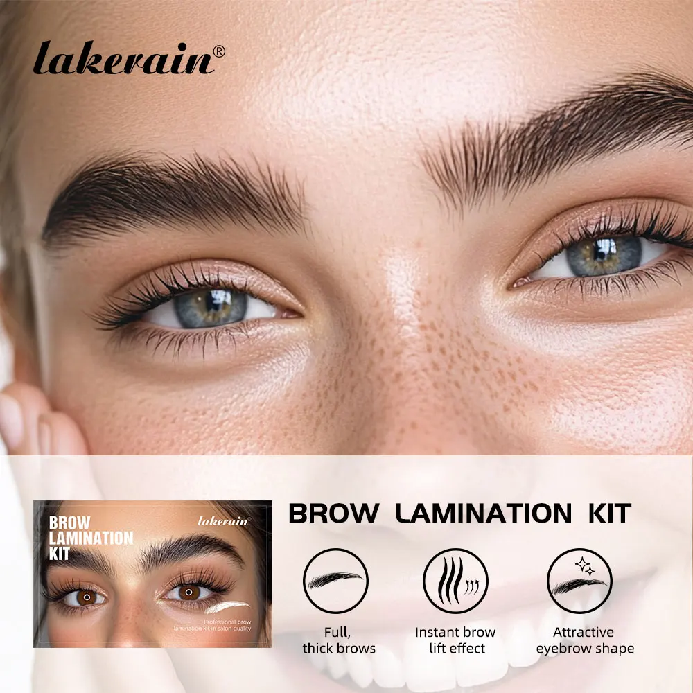 Semi-permanent Brow Lift Perming Brow Lamination Kit Professional With Cling Film Nutrition Keratin Perming Lotion For Home Use