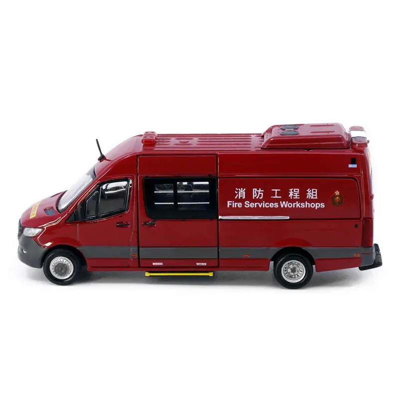 Tiny 1:76 Ben-chi Spr-inter Fire Services Workshops (F8003) Alloy Simulation Model Car