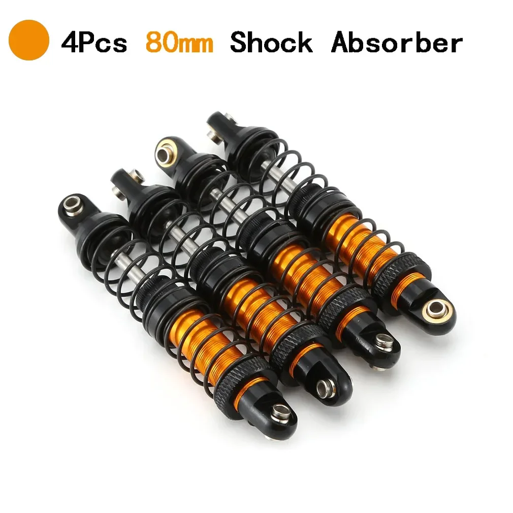 4 STUKS 70mm 80mm 90mm 100mm 110mm 120mm Verstelbare Schokdemper Olie Demper Voor 1/10 RC Crawler Auto TRX4 Axiale SCX10 AXI03007 D90 - afbeelding 1