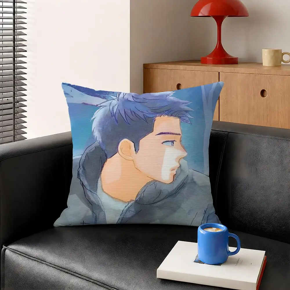 Manga Vanishing My First Love BL Cushion Cover Decorative Pillowcase Soft Short Plush Cozy Durable Sofa Home Decor Items Gift