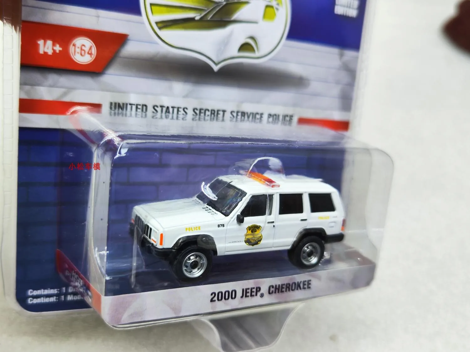 1:64 Tracking Special US Secret Service Police Series -2000 Jeep Cherokee 43015-A Collezione avanzata Ornamenti Modelli di auto
