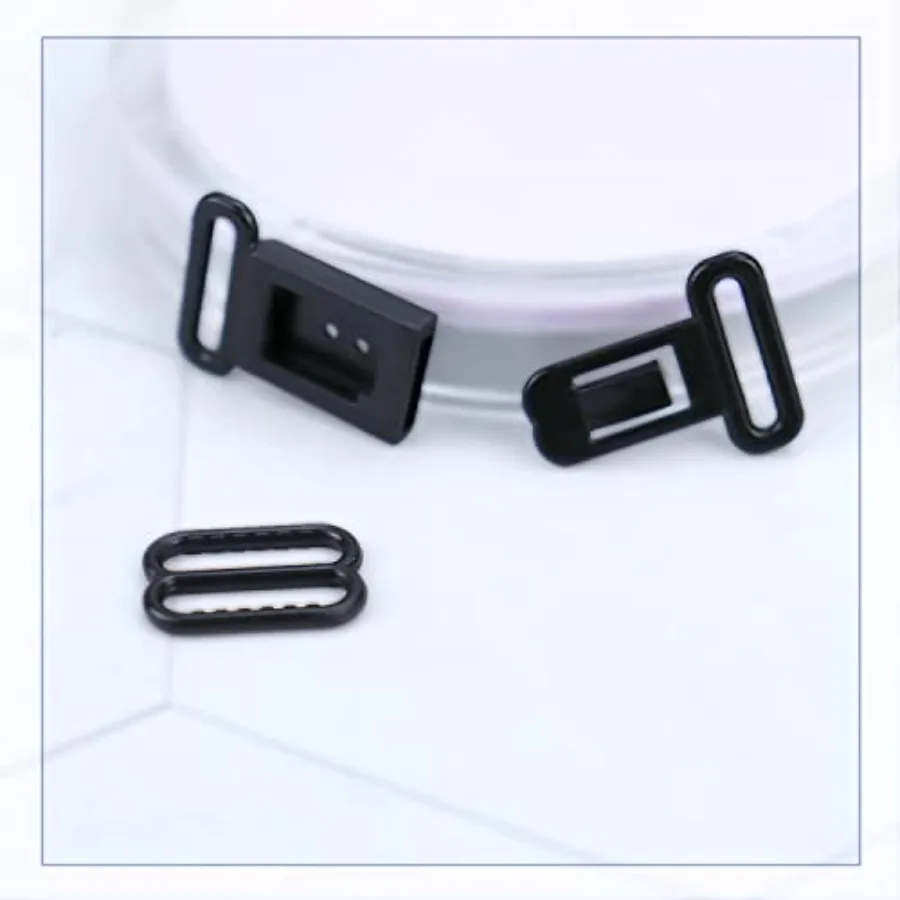 คลิปหนีบเนคไท 100 ชิ้น สำหรับทำสายรัดเสื้อกล้าม สายรัดเสื้อผ้า หัวเข็มขัดแบบกด ตัวล็อคแบบตะขอ อุปกรณ์เสริมแฟชั่นอเนกประสงค์สำหรับงาน DIY