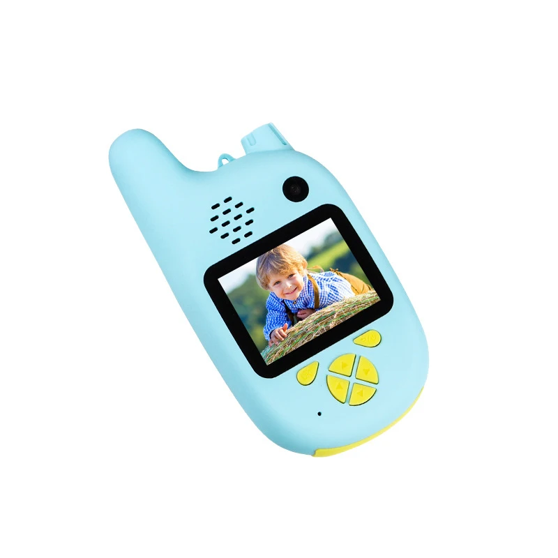 Walkie Takie cámara de dibujos animados para niños y niñas, juguetes para niños pequeños, Cámara de Acción Digital, tomar una foto de uno mismo, pantalla de 2 pulgadas