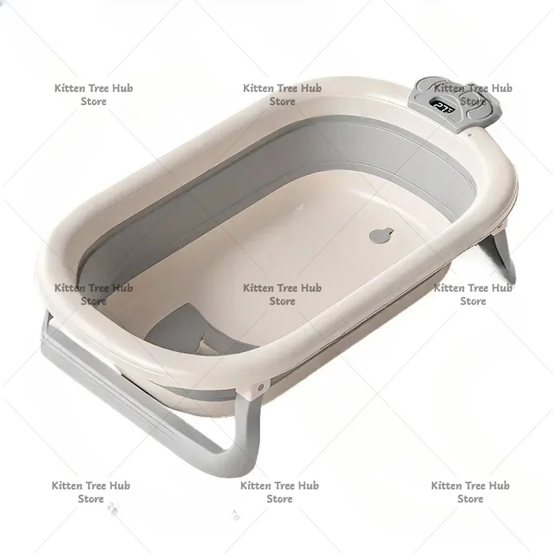 Foldable Baby Bathtub, Children’s Products, Suitable for Sitting or Lying Down, Household Use for Easy Bathing