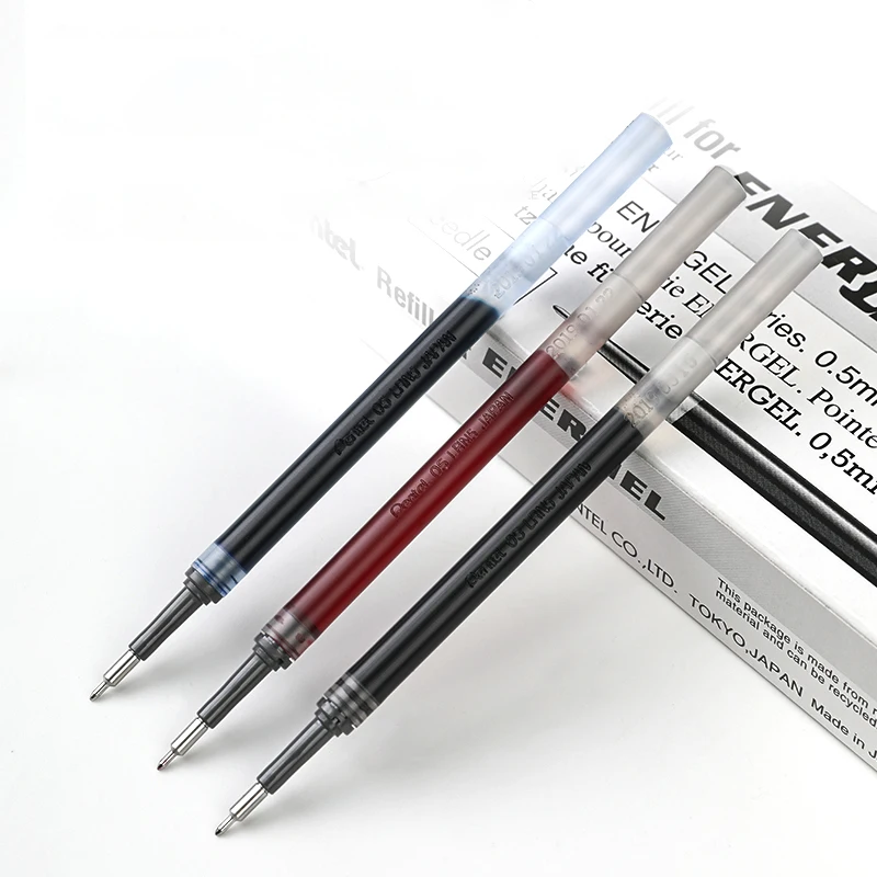 Imagem -04 - Pentel Gel Recargas Materiais de Arte Lrn5 Lrn4 0.5 0.4 mm para Bln75 Bln105 Canetas Gel Acessórios de Escritório Estudante Escola Papelaria Peças