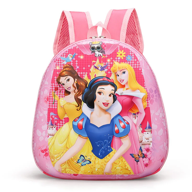 Disney2026 New Cartoon Minnie Children's Bag 3-5 Years Old Boy Hard Shell Backpack Cartoon Cute Girl Kindergarten School Bag