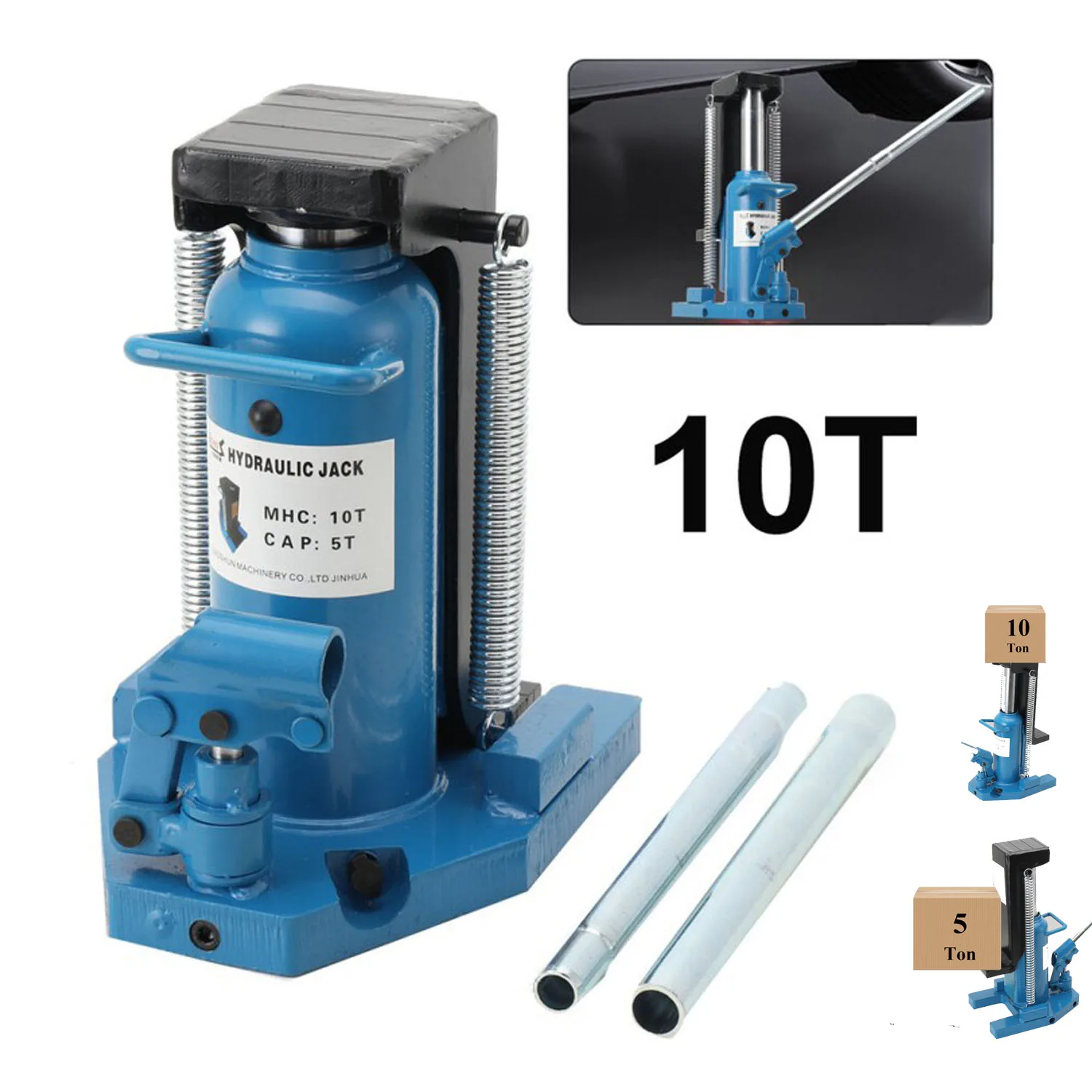 Teenkrik Lift Hydraulische Machine Vloerkrik Lift Capaciteit 5-10Ton Auto Hydraulische Teenkrik voor machines