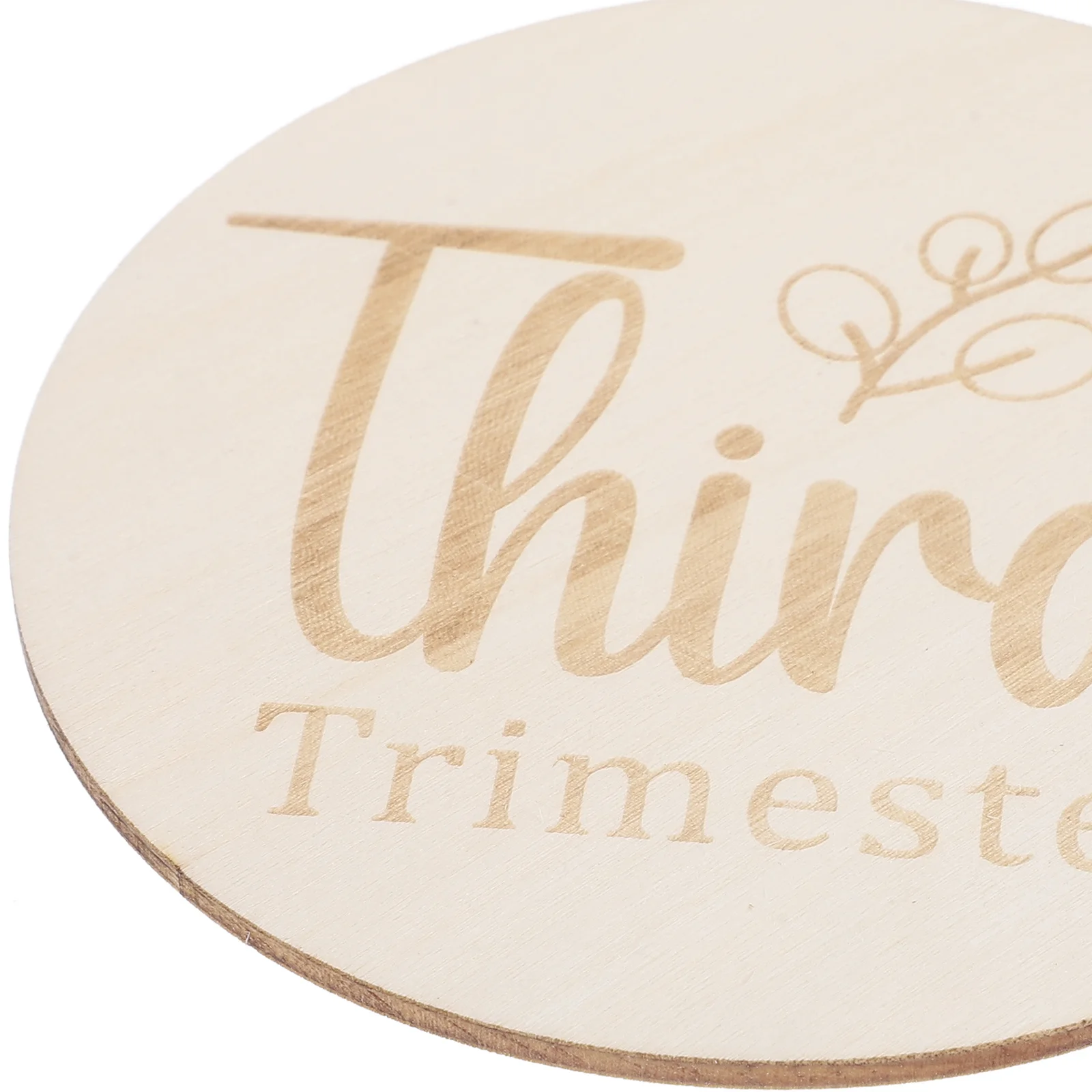 

11Pcs Pregnancy Weekly Milestone Sign Double Sided Round Wooden Discs Baby Newborn Growth Tracker Photo Props Milestone Cards