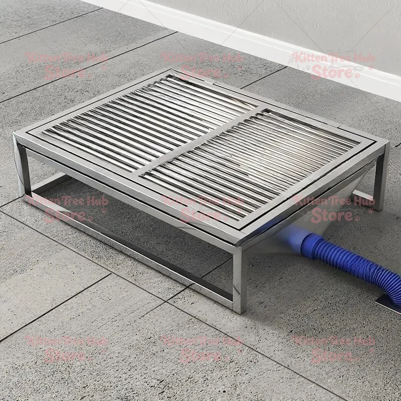 Stainless Steel Dog Toilet - No Washing Design, Direct Drain to Sewer  Large Dog Potty Training
