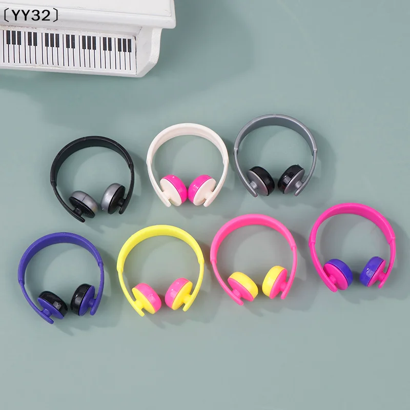 5pcs Mini Headphones Toys Gifts DIY Sunglasses Straw Hat Scarf Jewelry Accessories Decoration〔YY32〕