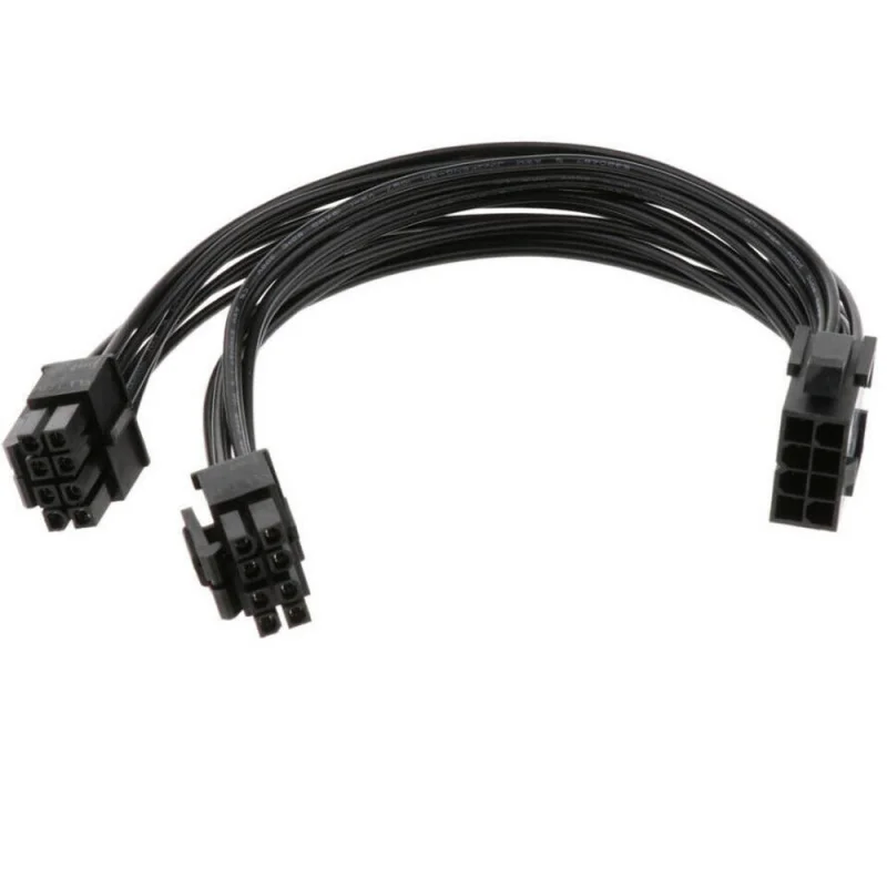 Z New 8Pin Female to Dual 8Pin(4+4) Male 18AWG CPU Power Supply Extension Cable