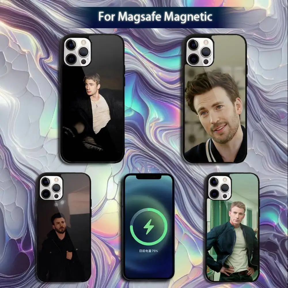 

C-Chris E-Evans Phone Case For iPhone 16e,16,15,14,13,12,11,Plus,Pro,Max,Mini Magsafe Magnetic Wireless Charging