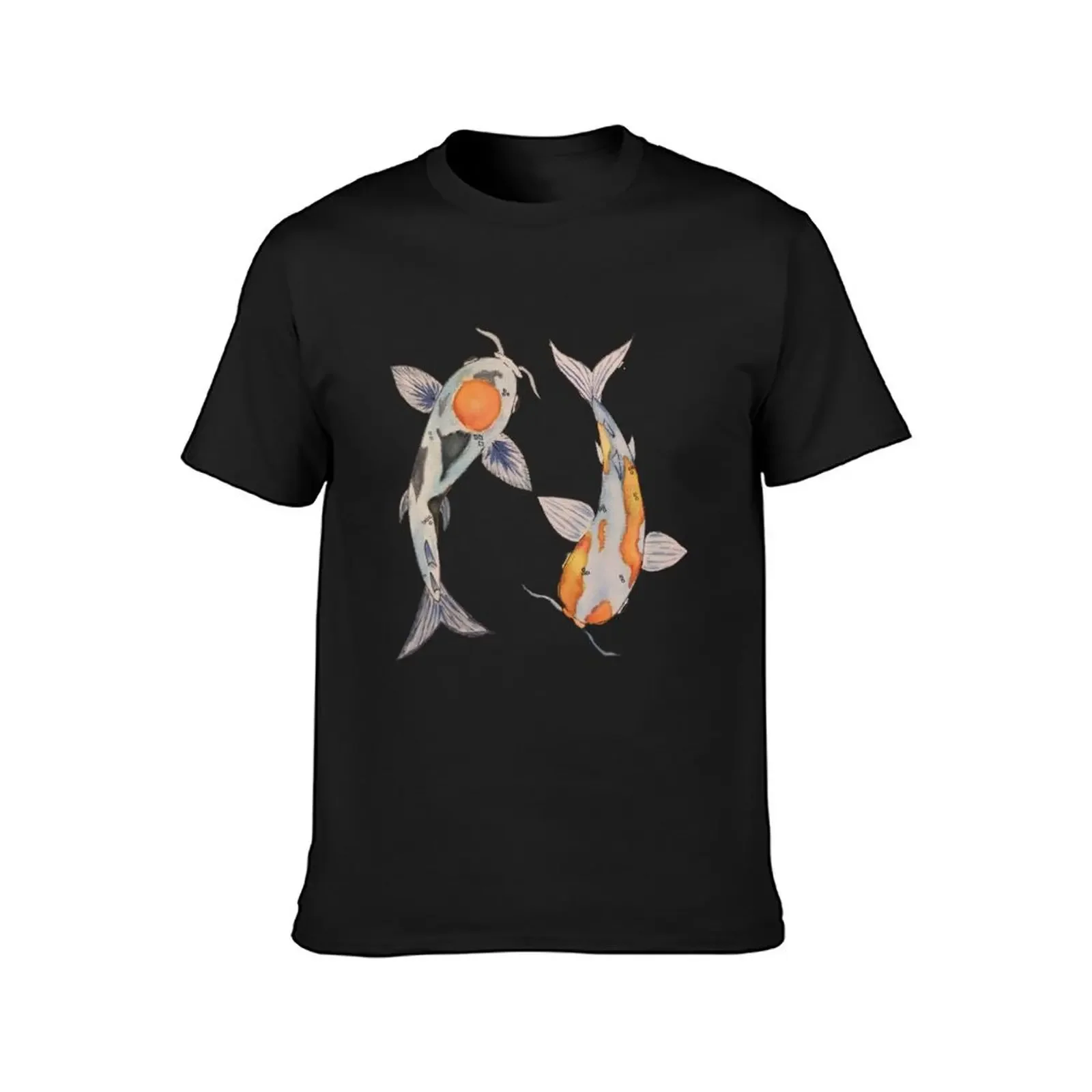 Koi in Balance T-Shirt tops customs design your own Men's t shirts