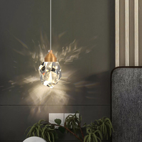 Modern Creative Crystal Stone Pendant Lamp Luxury Led Bedside Dinging Hanging Lights Nordic Home Decor Suspension Loft Lighting
