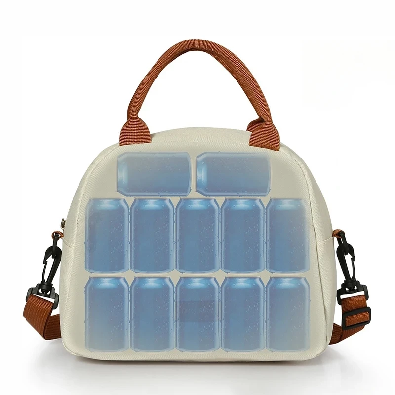 1 Stück wasserdichte Lunch-Taschen, Thermokühler, für Büro, Mahlzeit, Outdoor, Camping, Picknick, isolierte, langlebige Handtasche, Aufbewahrungsbox – Detail 6