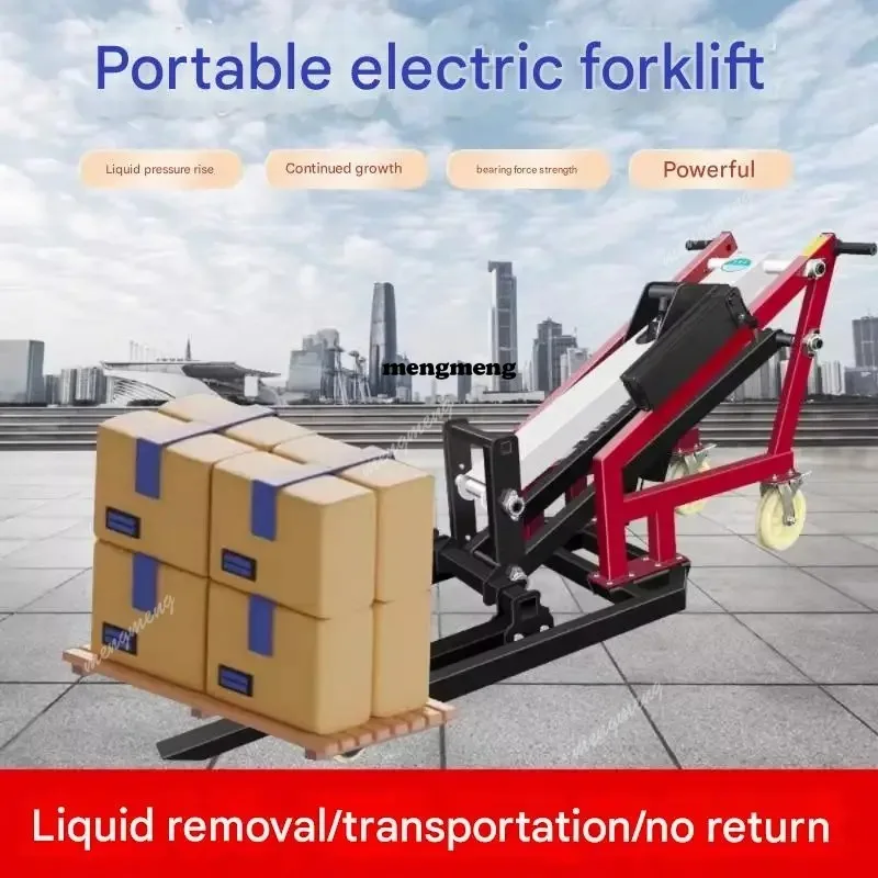 New arrive Electric small forklift hydraulic lift truck stacker portable electric warehouse transporter