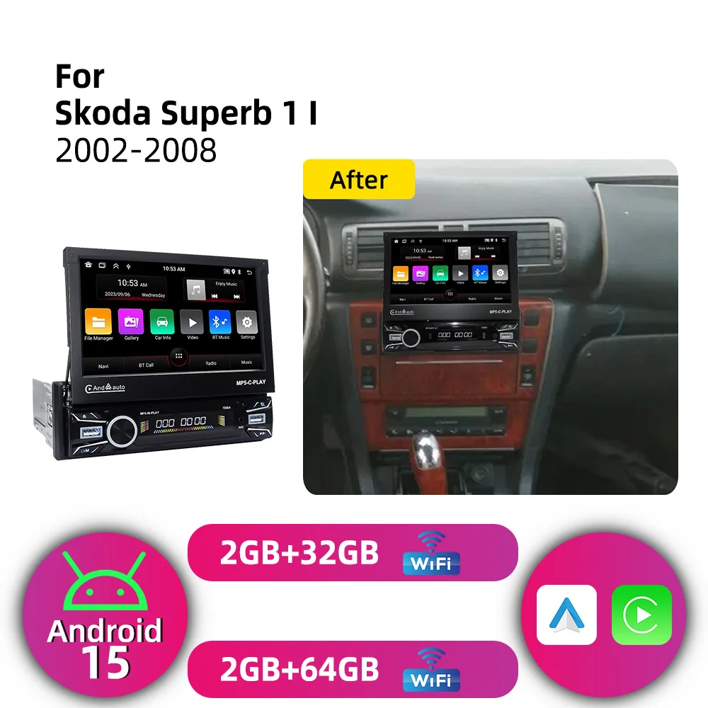 Android 1Din Stereo 7
