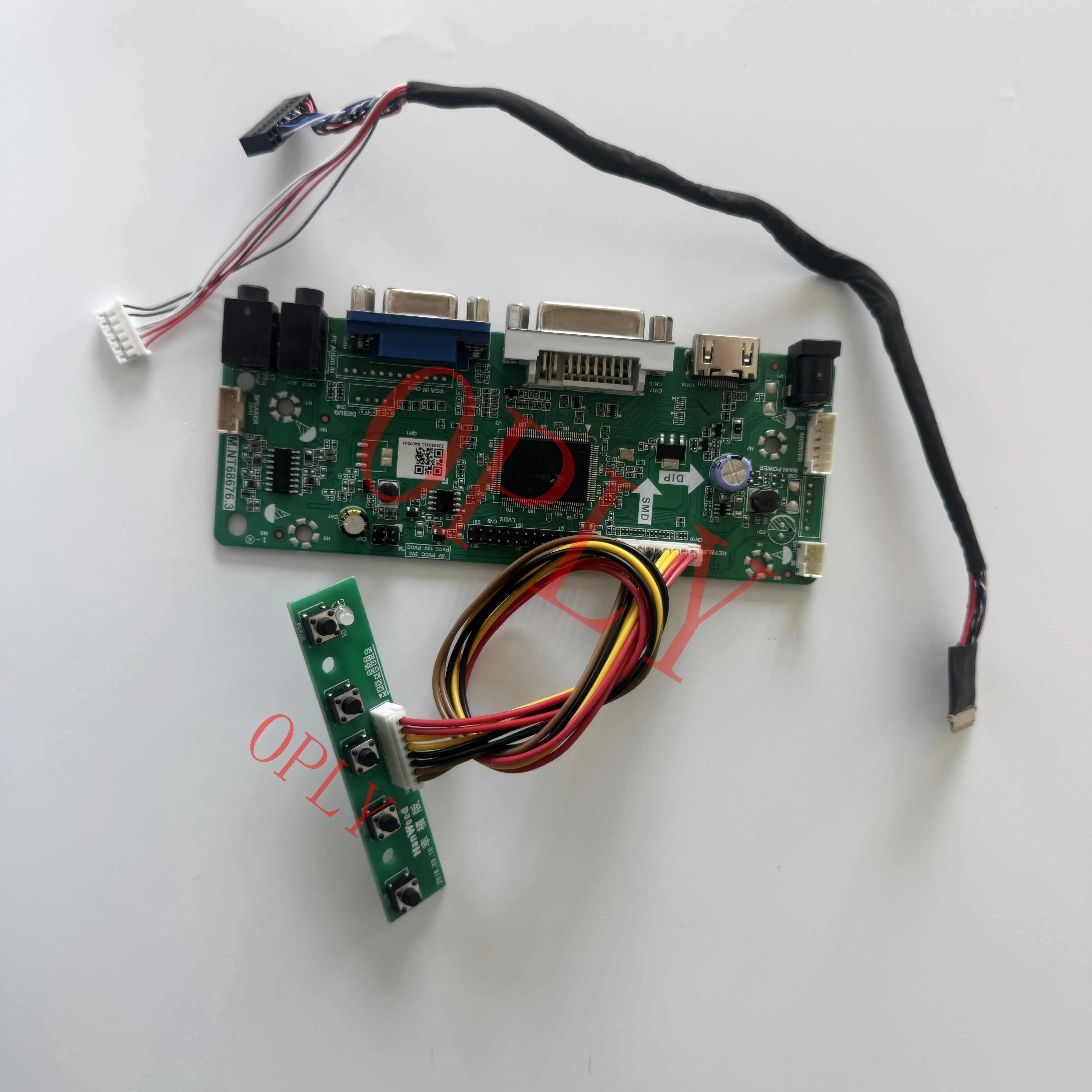

M.NT68676 Комплект платы контроллера HDMI-совместимый DVI VGA для B156XW02 B156XTN02 B156XTN03 1366X768 15,6-дюймовый монитор со светодиодным экраном DIY