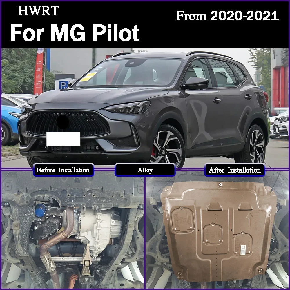 

For MG Pilot‌ 2020-2021 1.5T 2.0T Under Engine Splash Shield Mud Guard Board Mudguard Black Fender Cover Plate Protect
