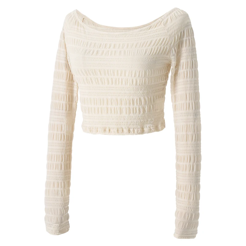 バレエトップ女性フリルスリーブダンスシャツ夏クロップドフィットダンスウェア