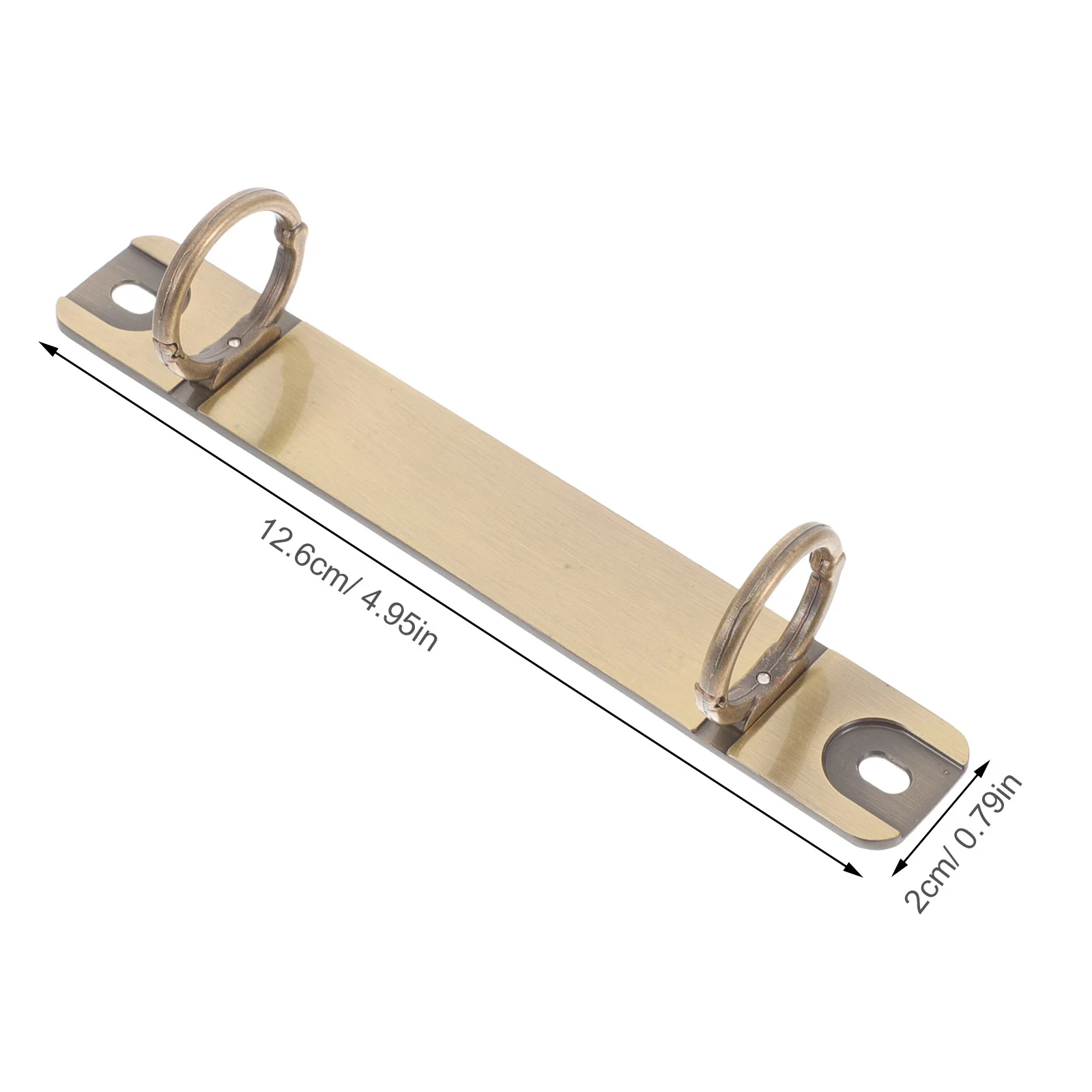 2 Ring Binder Mechanism Metal Sturdy DIY Loose Leaf Binder Notebook Planner Organizer Fastener File Holder Spine Bar