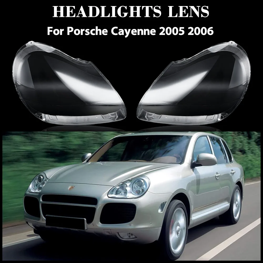 

Для Porsche Cayenne 2005 2006, крышка фары, абажур, линза фары из плексигласа, автозамена, замена оригинального абажура