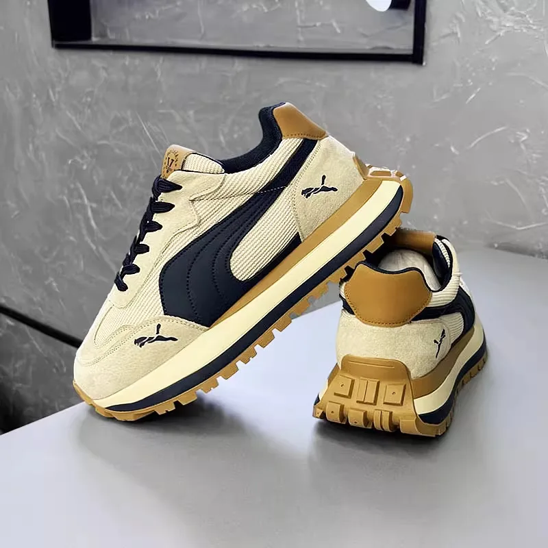 

Fall Men's Sporty Casual Shoes Comfortable Lightweight Soft Bottom No Footwear Wearable Breathable Anti-slip Wear-resistant S...