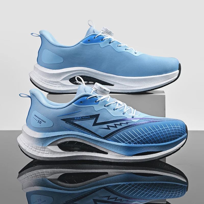 Men Breathable Mesh Running Shoes Lightweight Athletic Sneakers Non‑Slip Casual Sport Shoes Jogging Training Tennis Footwear