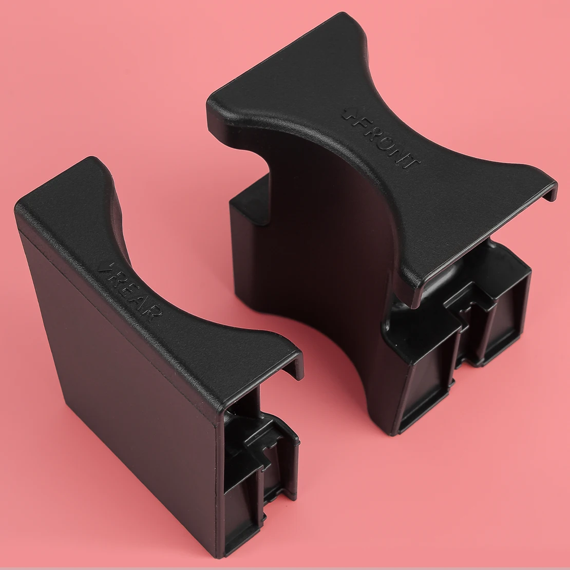 

77293-T0A-A01ZA Car Front Console Center Cup Holder Insert Set Fit for Honda CR-V 2015-2016 Black Plastic