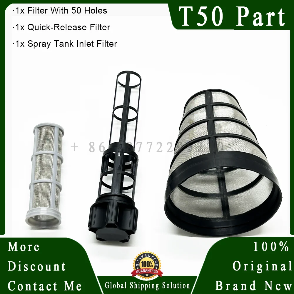 T50 suku cadang Filter tangki semprot asli, 3 buah Set untuk Dji T20P/T25/T40/T50 suku cadang perbaikan Aksesori Drone pertanian