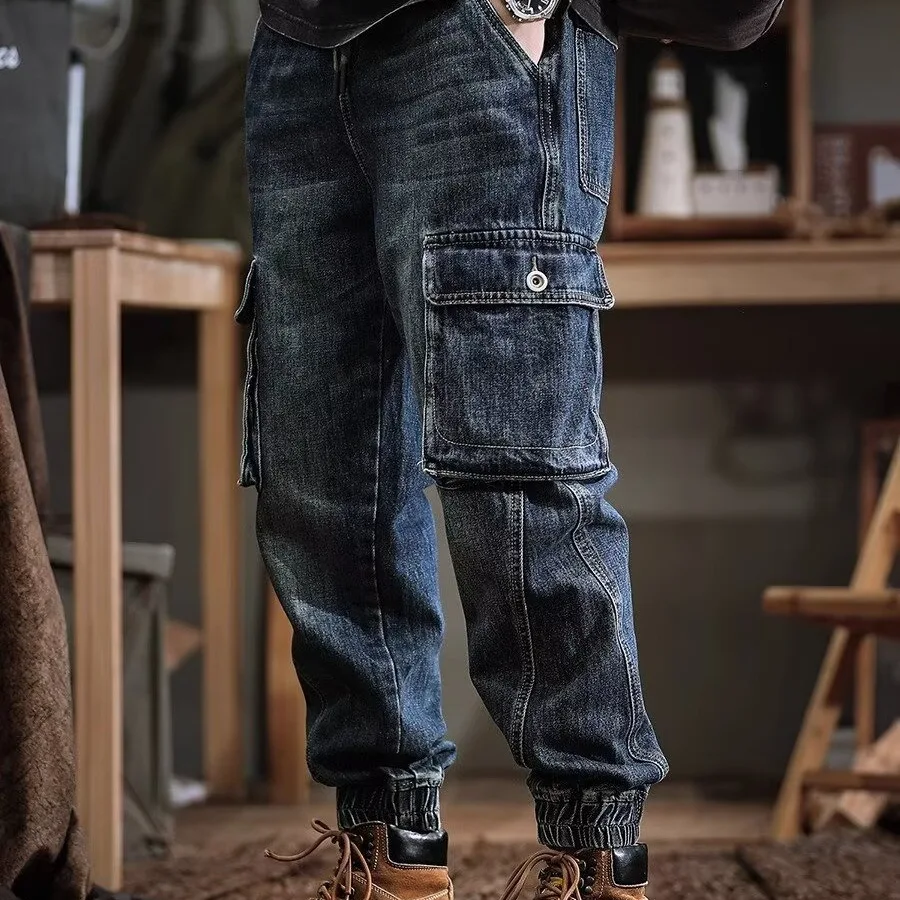 New American Trendy Brand Tooling Jeans Men's Loose Spring Men's Casual Leggings