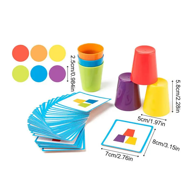 Tazas apilables de juguete para niños, juego de tazas de apilamiento rápido Montessori, juguetes de piscina de agua apilables, entrenamiento de velocidad, apilamiento deportivo para