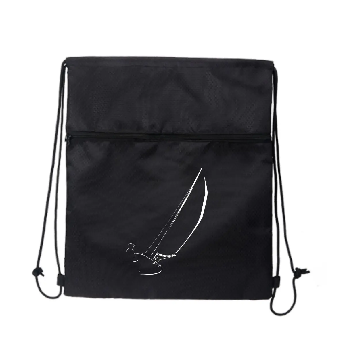 

Силуэт парусника, морская тема, искусство, мульти-сцена, круглая уличная сумка на шнурке, дизайн на молнии, сумка для отдыха и путешествий, фитнеса